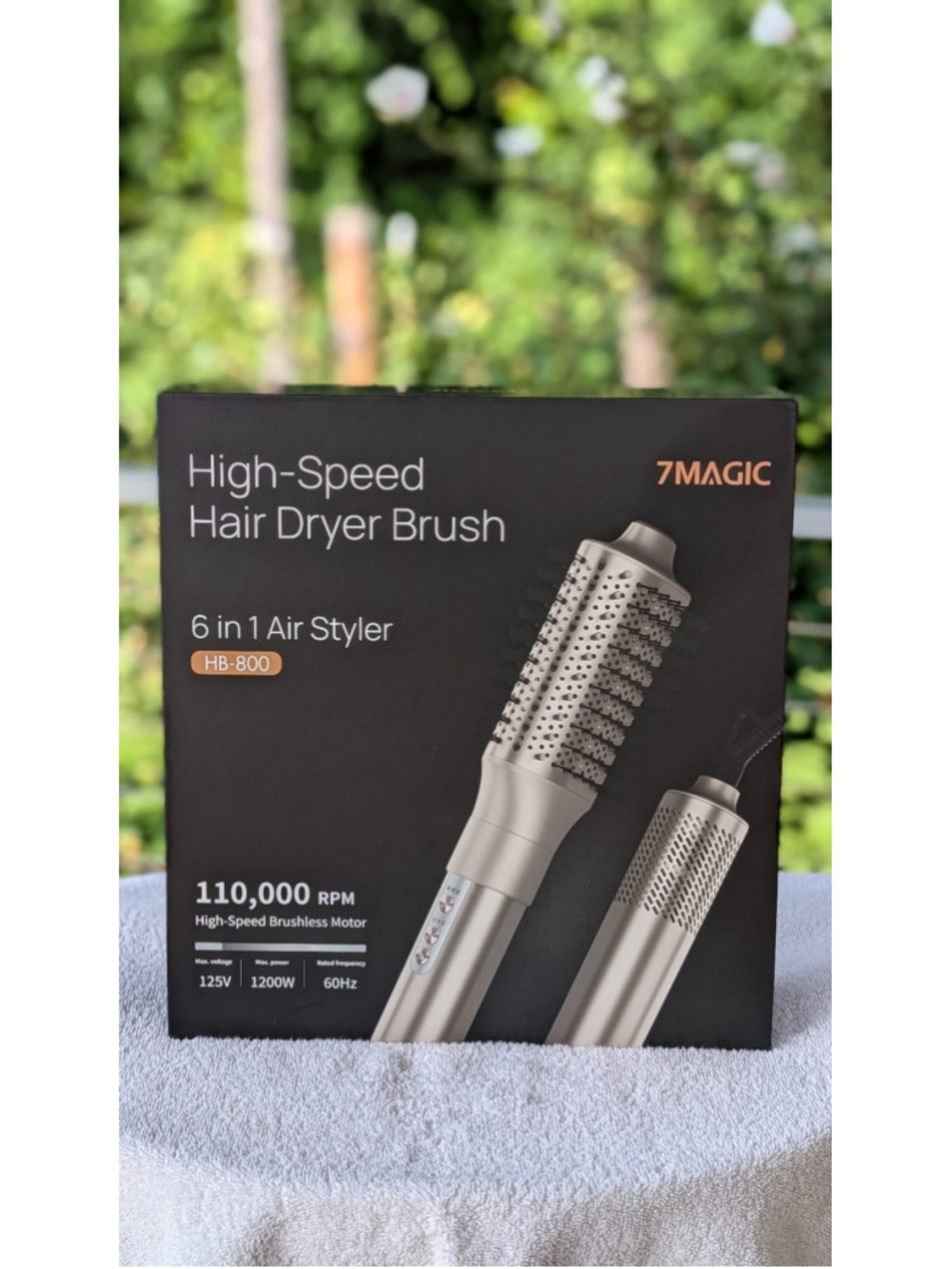 7MAGIC Women's 6-in-1 High-Speed Hair Dryer Brush, One Size, Beige